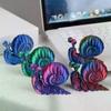 Brinquedo Modelo de Caracol Simulado Impresso em 3D Escultura Animal Divertida Ornamento Decoração de Mesa Para Presentes de Crianças Presente Único