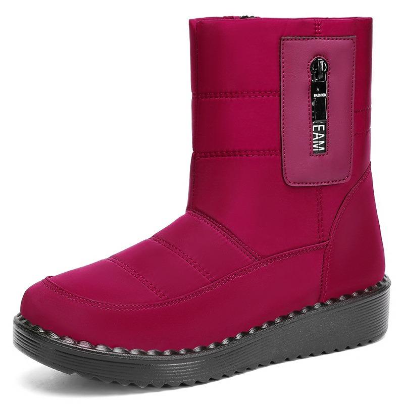 Cotton Shoes Winter Women's Cotton Shoes Outdoor Warm Long Snow Boots Polyurethane Piled Thickened Boots