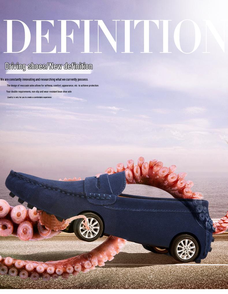 Elegante Lässige Herren Leder Slipper - Klassischer Britischer Schlupfstil, Übergrößen Verfügbar