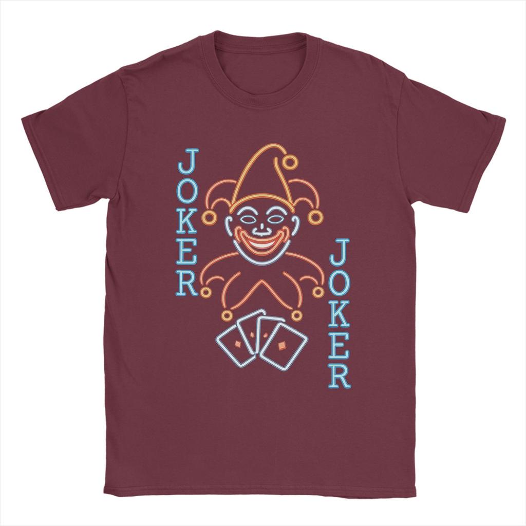 Men's Balatro Game Card Joker Roguelike T Shirts Clown 100% Cotton Clothes Novelty Short Sleeve Crew Neck Tees 4XL 5XL T-Shirts