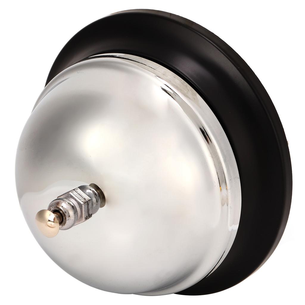 Desk Bell Crisp Ringtones Chrome Polished Alloy Office Bell Compact Structure Call Bell Kitchen Bell for Dining Room Bar