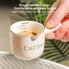 Keramik Espresso Kaffee Messbecher Mit Skala Extraktionsbecher Milchbecher Milchkännchen Mit Henkel Latte Mischbecher Skala Messbecher