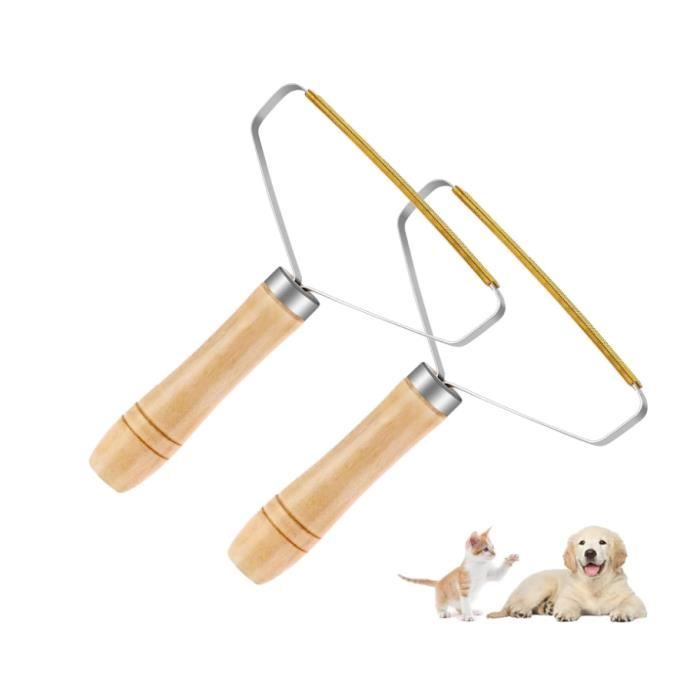 

2 Brosse Anti Poils Animaux,Rasoir Anti Bouloche,Brosse Poil Chat,Retire Les Poils Incrustés sur Tapis,Canapé,Vêtements
