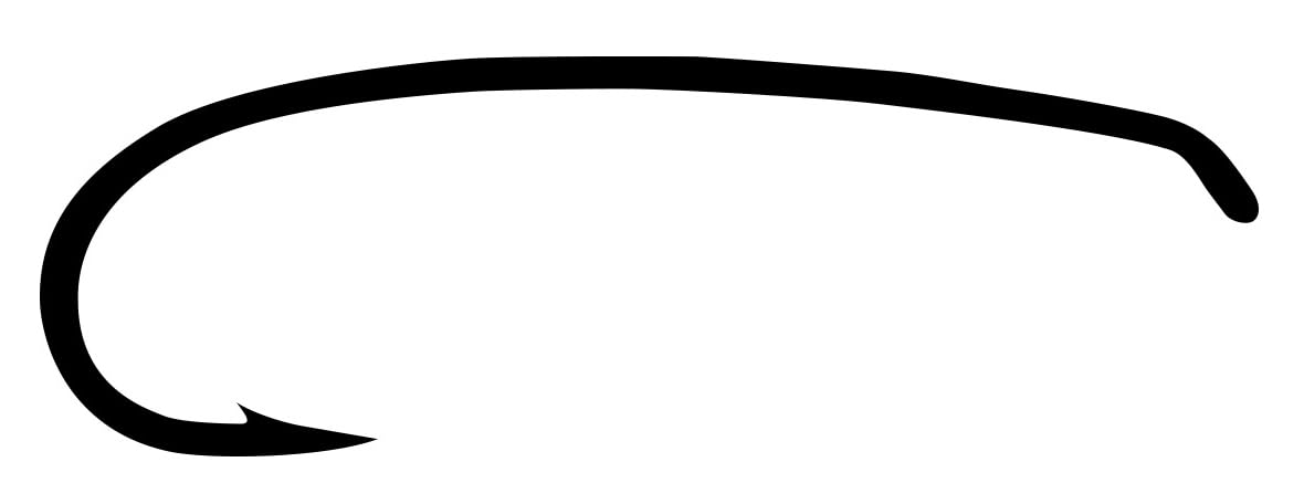 

TIEMCO Fly Hook Q100 Size Bronze TMC2302, 12,