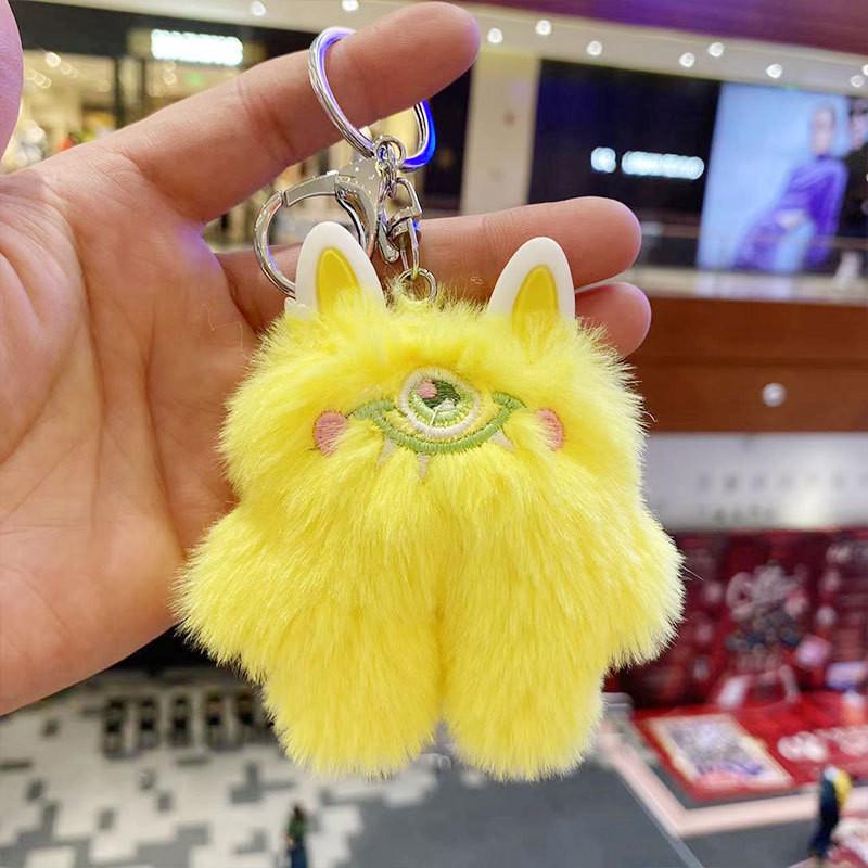 Cotton Pp Soft Filled Monster Keychain Doll Plush Toy In Various Colors For Gifts