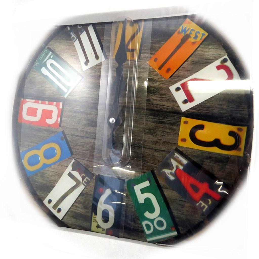 Les Trésors De Lily [M3385] - Tutti Frutti 'Vintage Design' Glass Wall Clock - 29 Cm