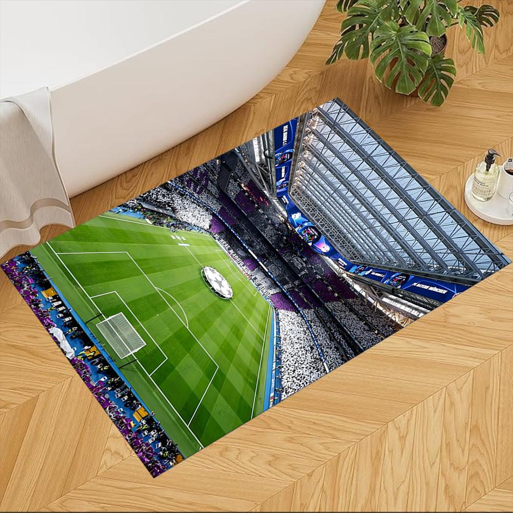 Soccer Stadium Night Match Portable Floor Mat Soft Plush Non-slip Bottom All-season Home Use Minimalist Modern Style Wedding Party Gift