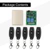 Opener Transmitter+Receiver Learning Code(1527) Gate Garage ABS 2CH 433MHz Relay Wireless Remote Control Switch