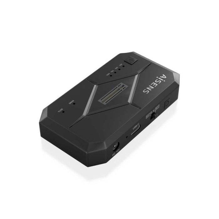 Station d'accueil - AISENS - ASDS-M2SATA04B - USB 3.0 - Noir - Compatible HDD/SSD