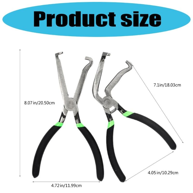 Electrical Connector Pliers Set Includes Straight & 60° Bent Tool  Disconnection Plier for Easy Plugs Removal In Tight Space