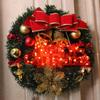 Pvc Weihnachts Schild Licht Feiertags Kranz Zubehör Helles Funkelndes Weihnachtsornament für DIY Kränze Fenster Fröhlich für Türen