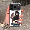 H-HunterS S-ShizukuS Black Matte Shockproof CoverPhone Case For iPhone 17,16,15,14,13,12,11,Pro,Max,Plus