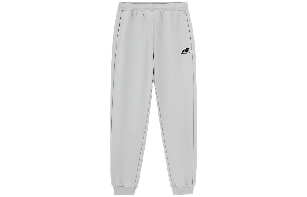 

New Balance Knitted Sweatpants Unisex Gray Moderate Cuffed Pants 6LD38101-GR XL
