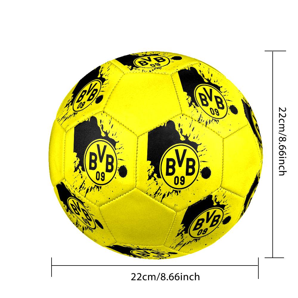 Borussia Dortmund Football Club Indoor Size 5 Soccer Ball Colorful Machine Stitched PVC Competition Ready Durable High-Bounce