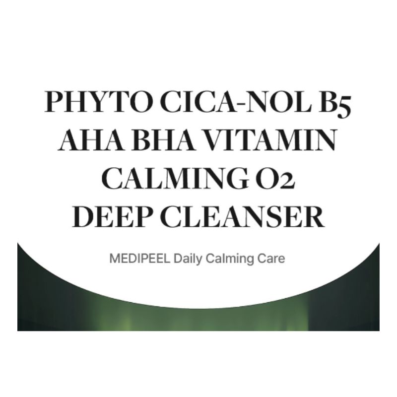 MEDI-PEEL Phyto Cica-Nol B5 AHA BHA Vitamin Calming O2 Deep Cleanser Exfoliating Oxygen Foam Cleanser 150ml