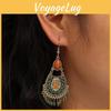 Artistic Long Vintage Drop Earrings With Waterdrop And Dot Jewelry Elements