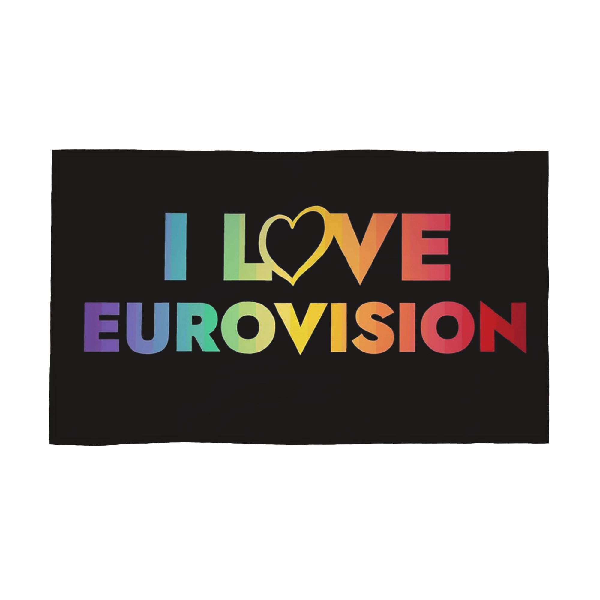 

I love Eurovision - rainbow pattern Soft Face Towel Quick Dry Pool Bath Cotton Towels Breathable W40*H60(CM)