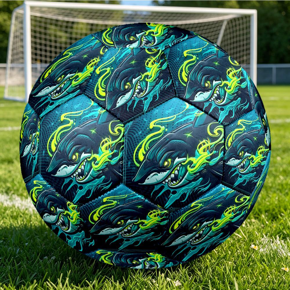 1pc Oceanic Fury Soccer Ball Size 5,Suitable for Practice Matches/Training, Ideal for Indoor and Outdoor Sports. c63036