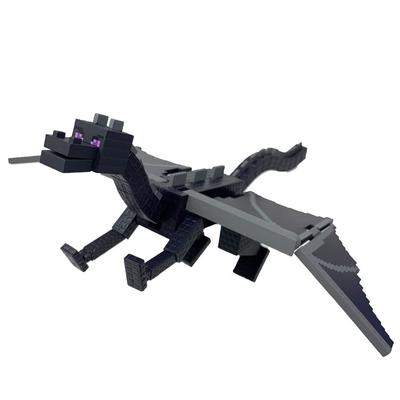 Minecraft Smok Kresu Pozująca Duża Figurka, Ok.. 26cm, Przegubowy, Wiernie Odtworzony, Duży Rozmiar, Oficjalny Merchandising