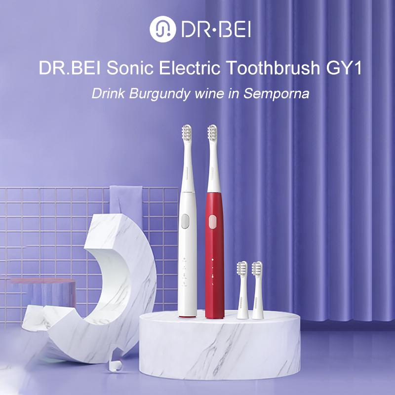 Sonic Electric ToothBrush Original DR.Bei Y1 Rechargeable 3 Models Waterproof Automatic Oral Cleaning Teeth with Brush Heads