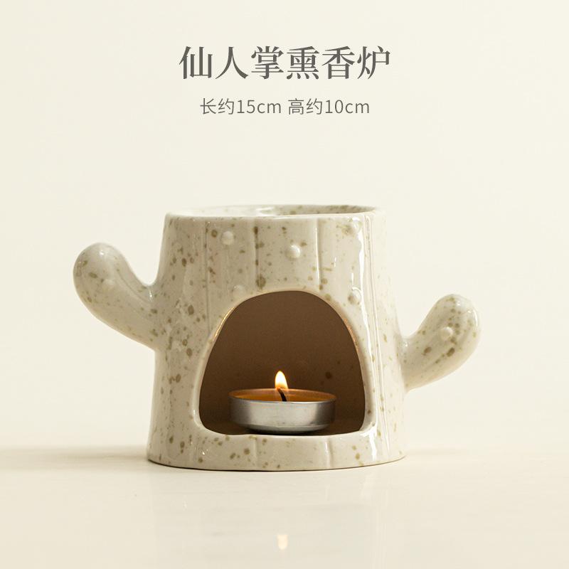 Cactus-shaped Tea Warmer Holder Alcohol Burner Stove Kettle Stand Boiling Water Carbon Furnace Tableware Accessories Ornaments