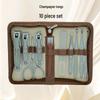 Portable 10-Piece Manicure & Pedicure Nail Clipper Set - Ideal for Home Use, Beauty Care & Gifts