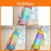 Water Bottle With Gradient Design And One Press Lid For Outdoor Travel And Students