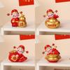 Feng Shui Wealth God Resin Decor With Handpainted Craft For Home Or Office