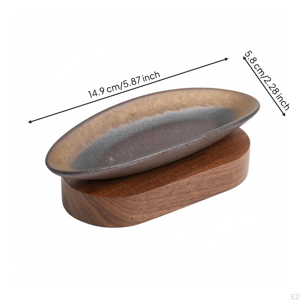 Smoke Dish Holder MultiUse Sage Easy to Smooth Ceramic Perfumed Offering for Meditation,