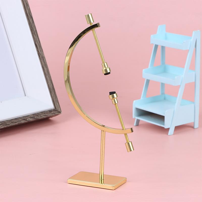 Kugelförmige Metallbasis, Globusform, Goldständer, Glaskugel-Ausstellungsständer