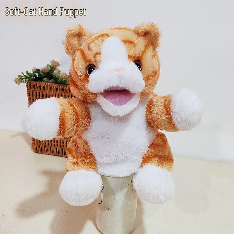 Cartoon Animal Hand Puppet Plush Doll for Kids' Interactive Play