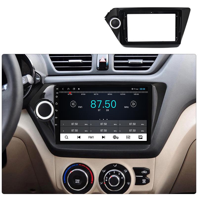 Large Screen Android Navigation Bezel & Wiring for 11 Kia K2, Overseas 11-19 Rio 3/4