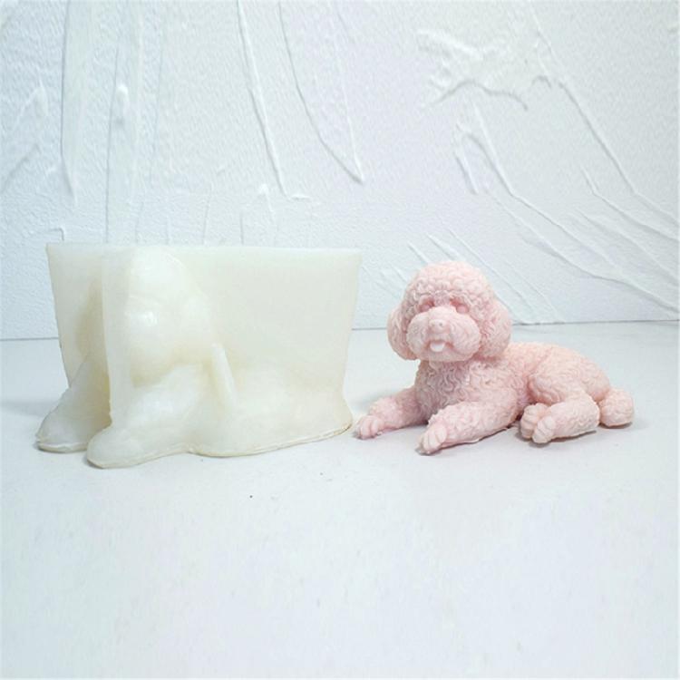 Animal Silicone Mould 3D Dog Candle Mold DIY Aromatherapy Candle Making Tool