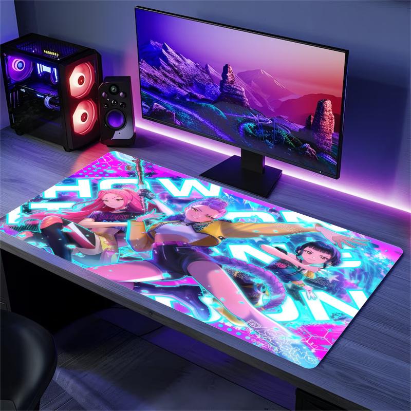 K-Pop Shadow Legends Color Mouse Pad Large Gaming Table Cushion Non-slip Laptop Tablet Big Mousepad XXL Mat Mini PC Playmat With Lock edge