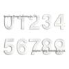 15CM 3D Stainless Steel Outdoor House Number - 6 Inch