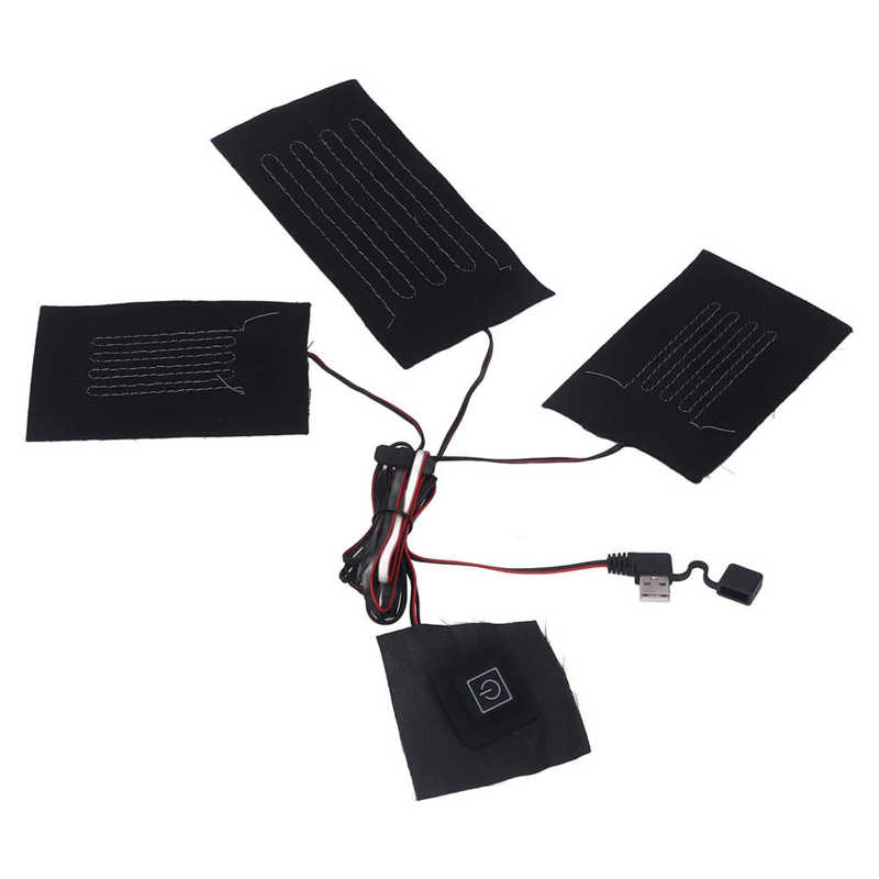 

USB-грелка для одежды с 3 передачами, регулируемая температура, 8 в 1, электрическая нагревательная простыня, грелка для жилета, куртки