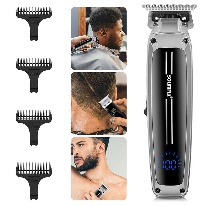 

Electric Hair Clipper & Trimmer Set: Oil Head, Gradient, Shaver, Scissors, and Hairdressing Tools