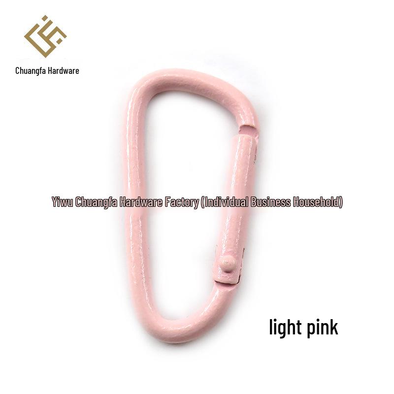 Bunter Aluminiumlegierung D-Ring Karabiner Schlüsselanhänger Tasche Haken (DIY Schmuckzubehör)
