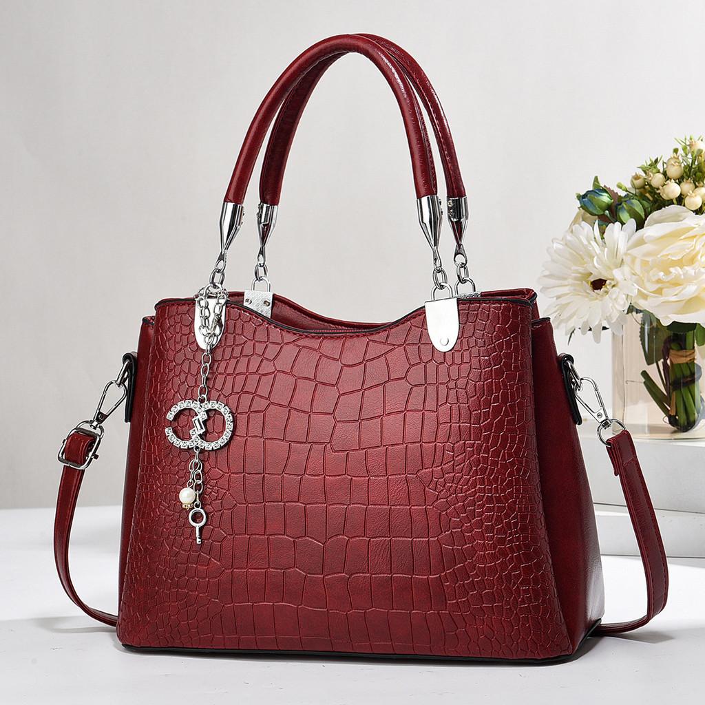Chic Stone Pattern Handbag Stylish Versatile Mom Tote Bag With Spacious Design