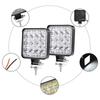 48W 6000K 12/24V Driving Fog Lamps Car Work Lights Super Bright LED Spotlight for Car/Motorcycle/SUV/Truck/Forklift/Boat