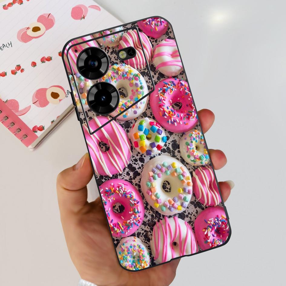 For Tecno Pova 5 2023 Case LH7n Fashion Butterly Flower Soft Silicone Phone Back Cover For Tecno Pova 5 4G Funda on Pova5 Bumper