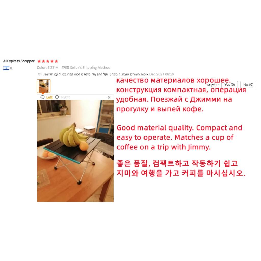 Ultralight Portable Folding Camping Table Foldable Outdoor Dinner Desk High Strength Aluminum oy For Garden Party Picnic BBQ