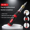 Ratchet Screwdriver Tool Set 10-in-1 Multi-Angle Reversible