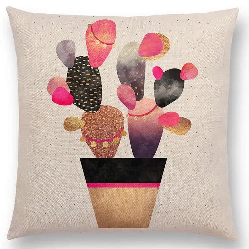 Latest Lovely Happy Cactus Pretty Pineapple Colourful Ice Cream Precious Agate Prints Car Cushion Cover Sofa Throw Pillow Case