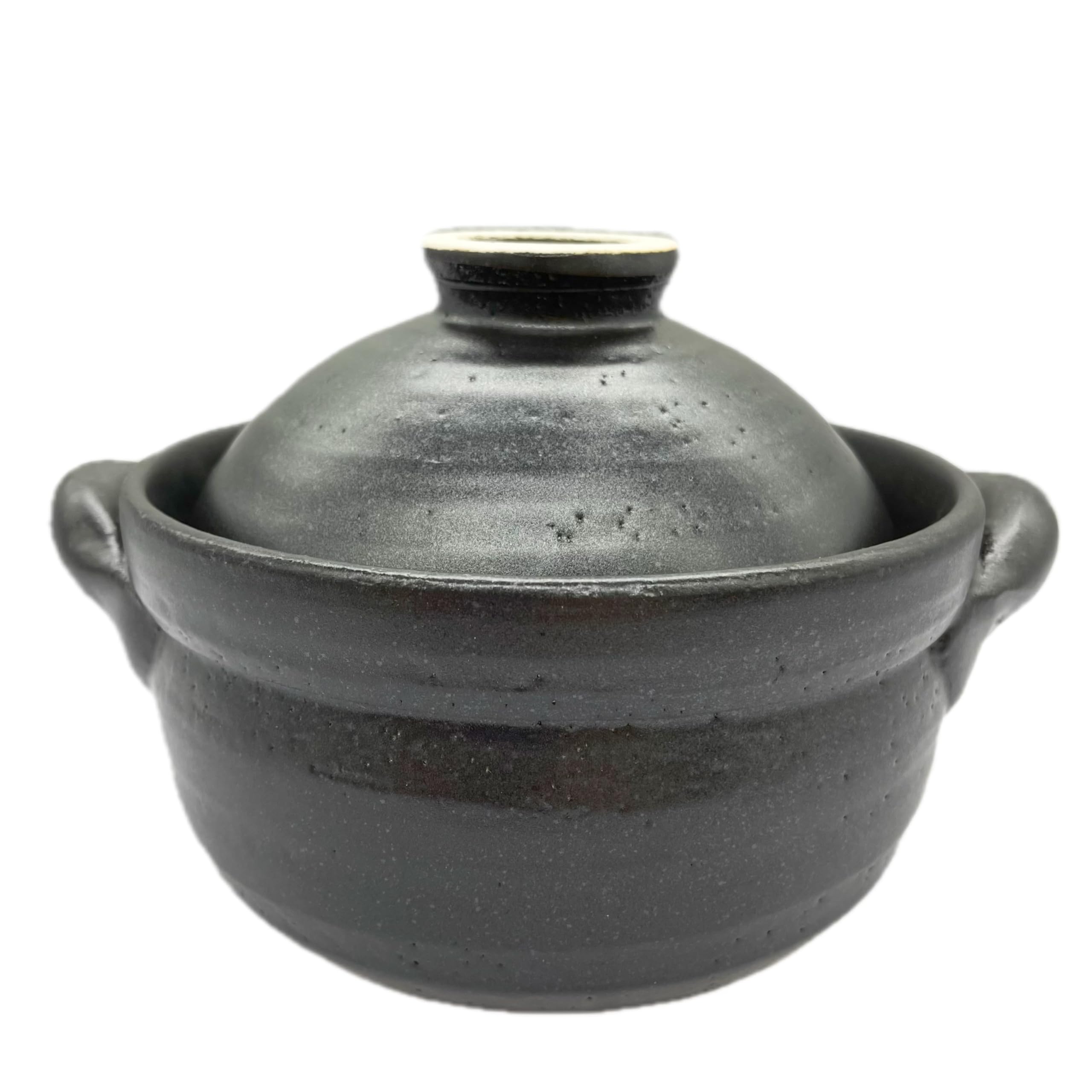 

Sento Issogama 1-cup Rice Cooker 13-01 - Rice Pot, Suitable for Direct Flame and Microwave - Banko Ware