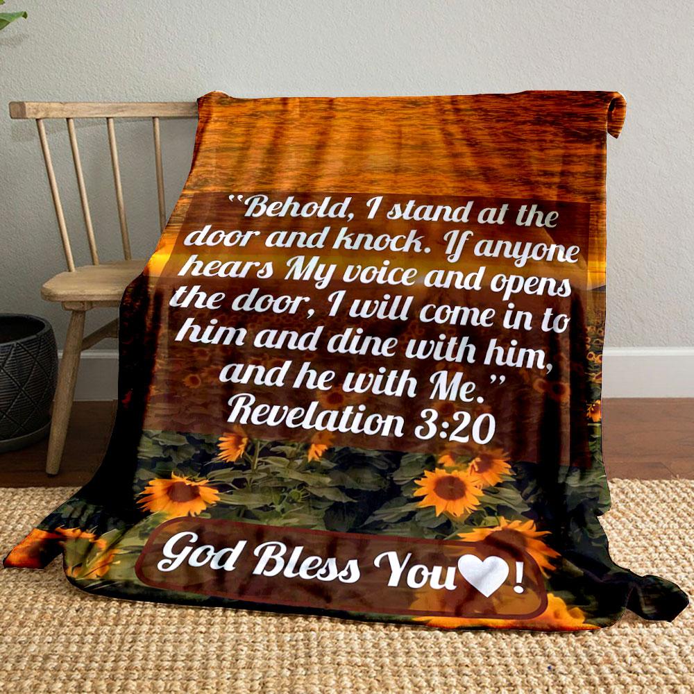

Sunflower Bible Verse Blanket Printed Blanket for Living Room Bed Couch lunch break Soft Cozy Blanket for Friend s festival Gift 80cm x 120cm