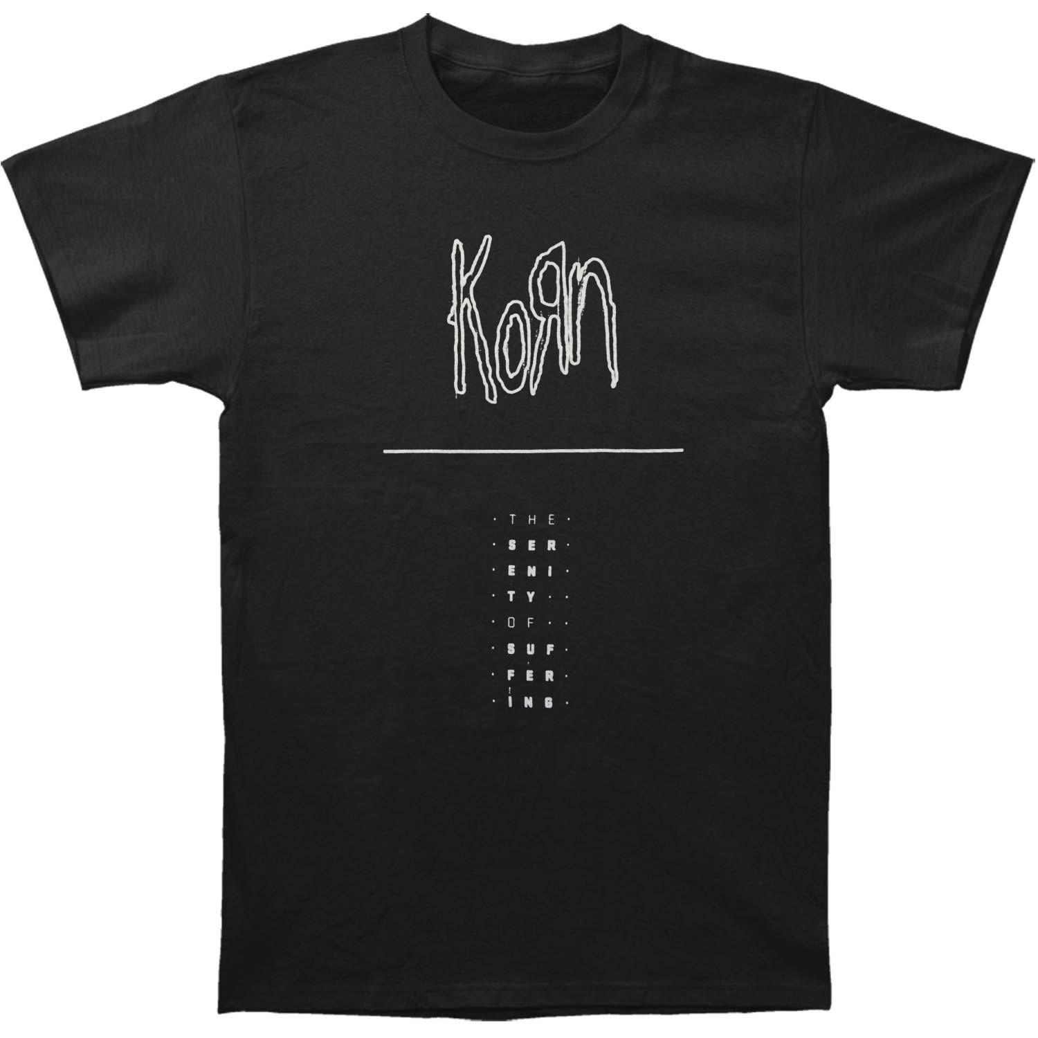 Men s Korn Loner Divider Tee T-shirt X-Large Black L