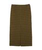 Hardcore Happiness Check H-Line Maxi Skirt_Green