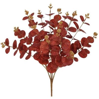 2 Bundles Eucalyptus Plant Branches Fake Artificial Eucalyptus Leaves Stems 46cm Tall with 64 Leaves for Farmhouse Vase Wedding Home Decor
