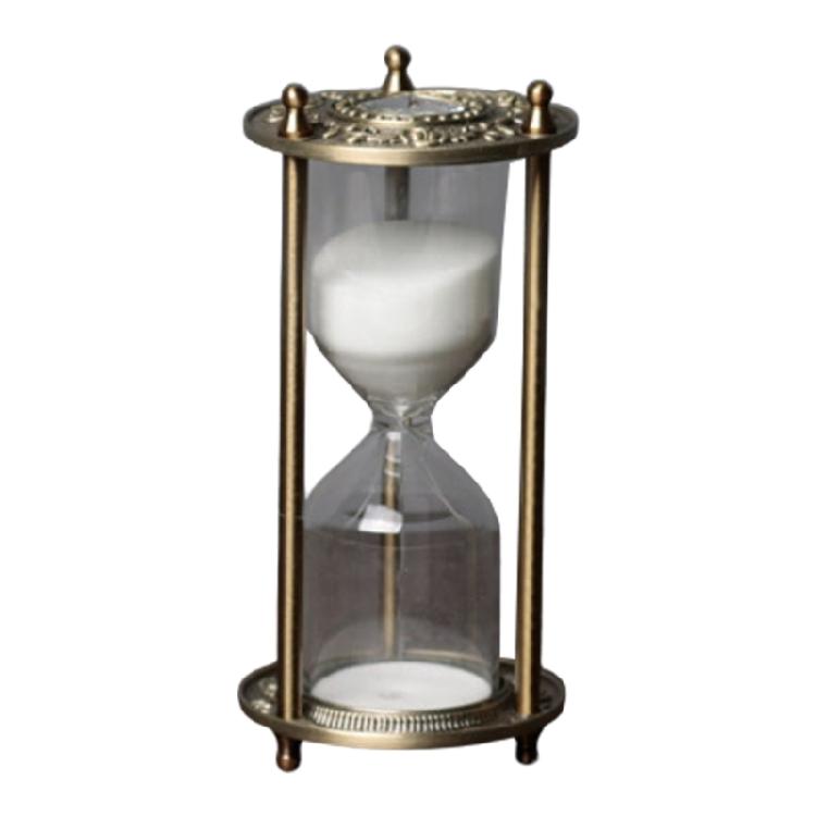 Europäische Antike Sanduhr 15/30 Minuten Stundenglas Drehende Sanduhr Ständer für Heimdekorationen und Funktionale Zeitmessung
